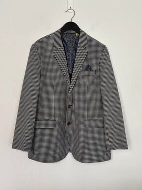 ROBERT GRAHAM - Classic Fit, Gingham / Check Men's Sport Coat. Men’s 42